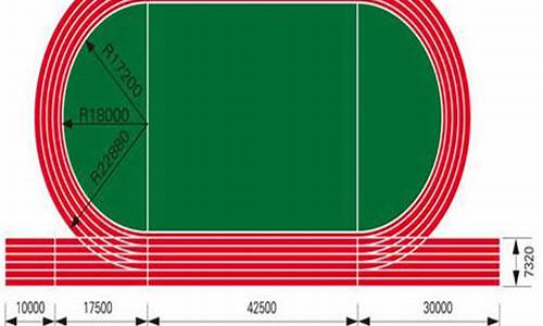 300米田径场画法_300米田径场地画法图