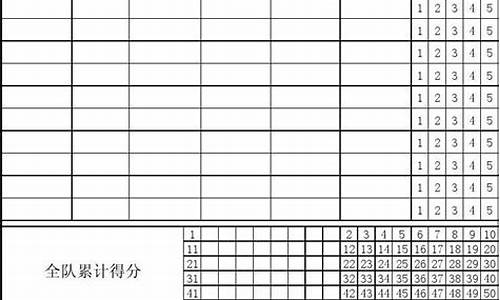 篮球比赛计分表word免费版_篮球比赛计分表格怎么填写