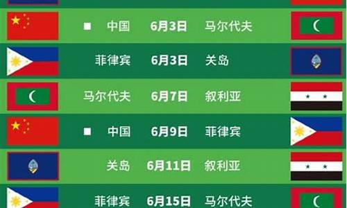 国足世预赛赛程时间表2024及赛果_国足世预赛赛程时间表2024及赛果分析